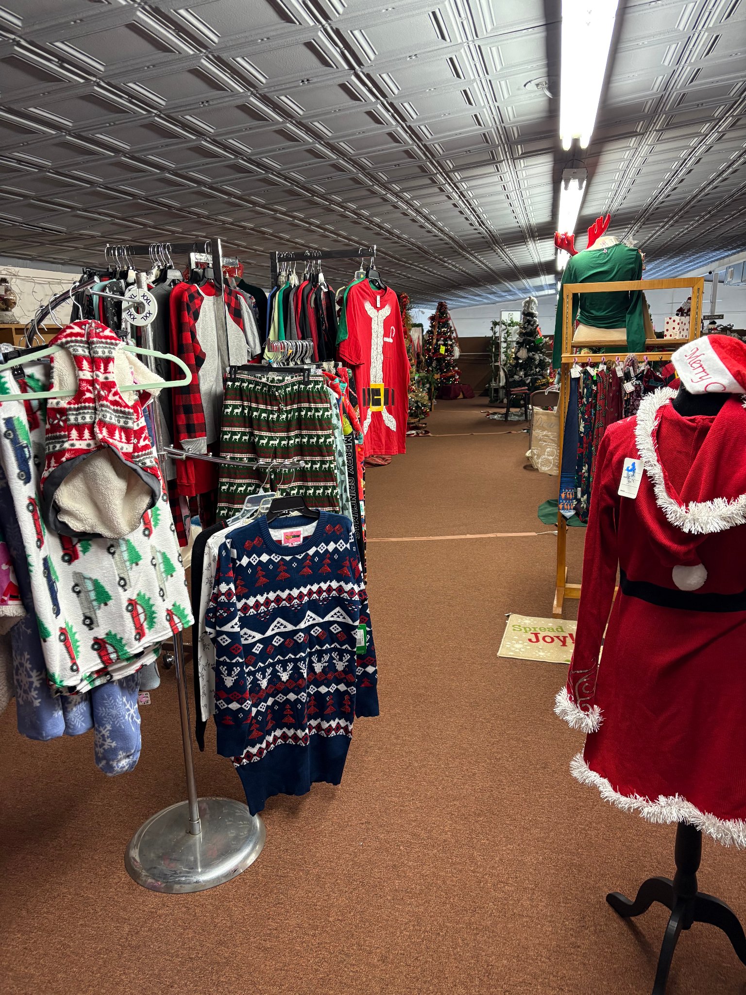 Christmas clothing and holiday apparel